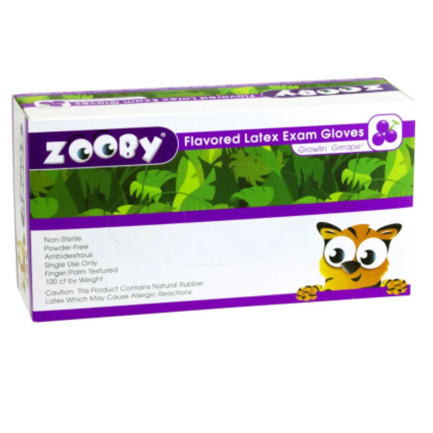Young - Zooby Flavored Gloves 100/Bx Grape Medium