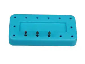 Bur Block Magnetic 14 Hole Blue