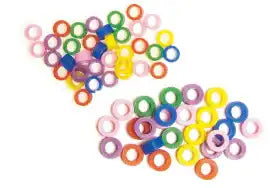 Color Code Rings 1/8" Light Mauve 50/Pk **Discontinued
