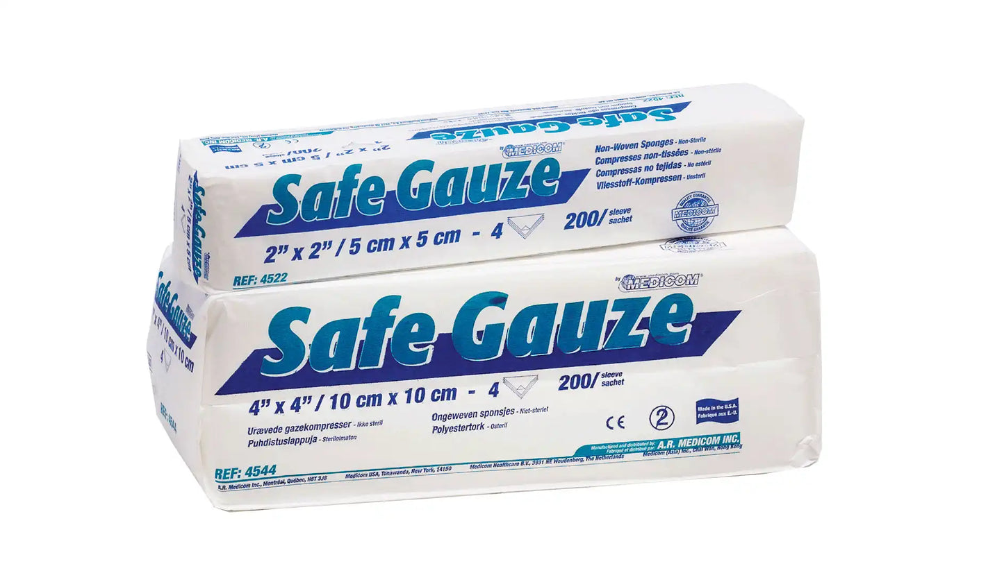 Medicom - Safe-Gauze 2x2 NW 4 Ply 5000/cs