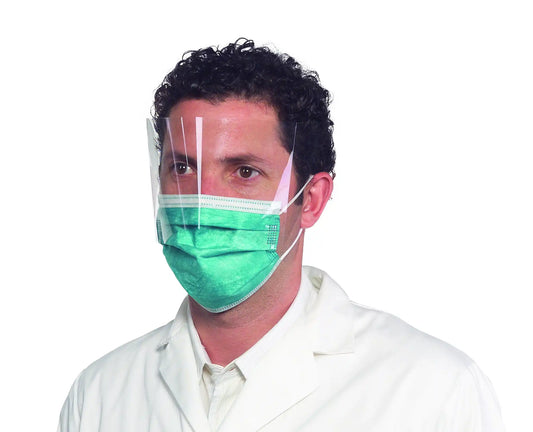 Medicom - Safe-Mask ProShield Mask w/Visor Teal 25/Bx