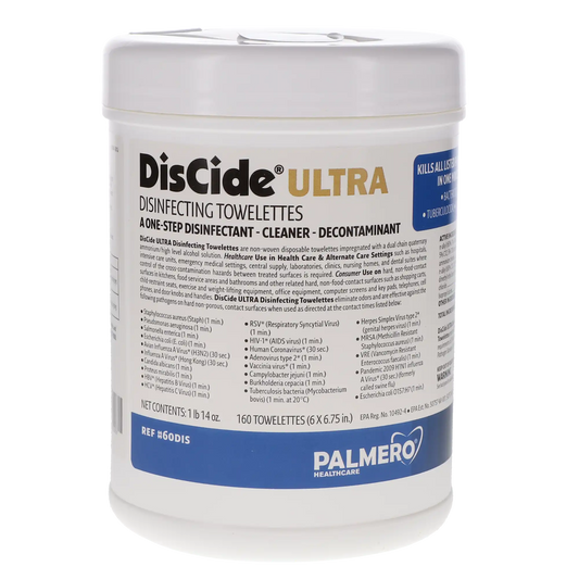 Palmero - Discide Ultra Wipes Large 160/Can (Loose)