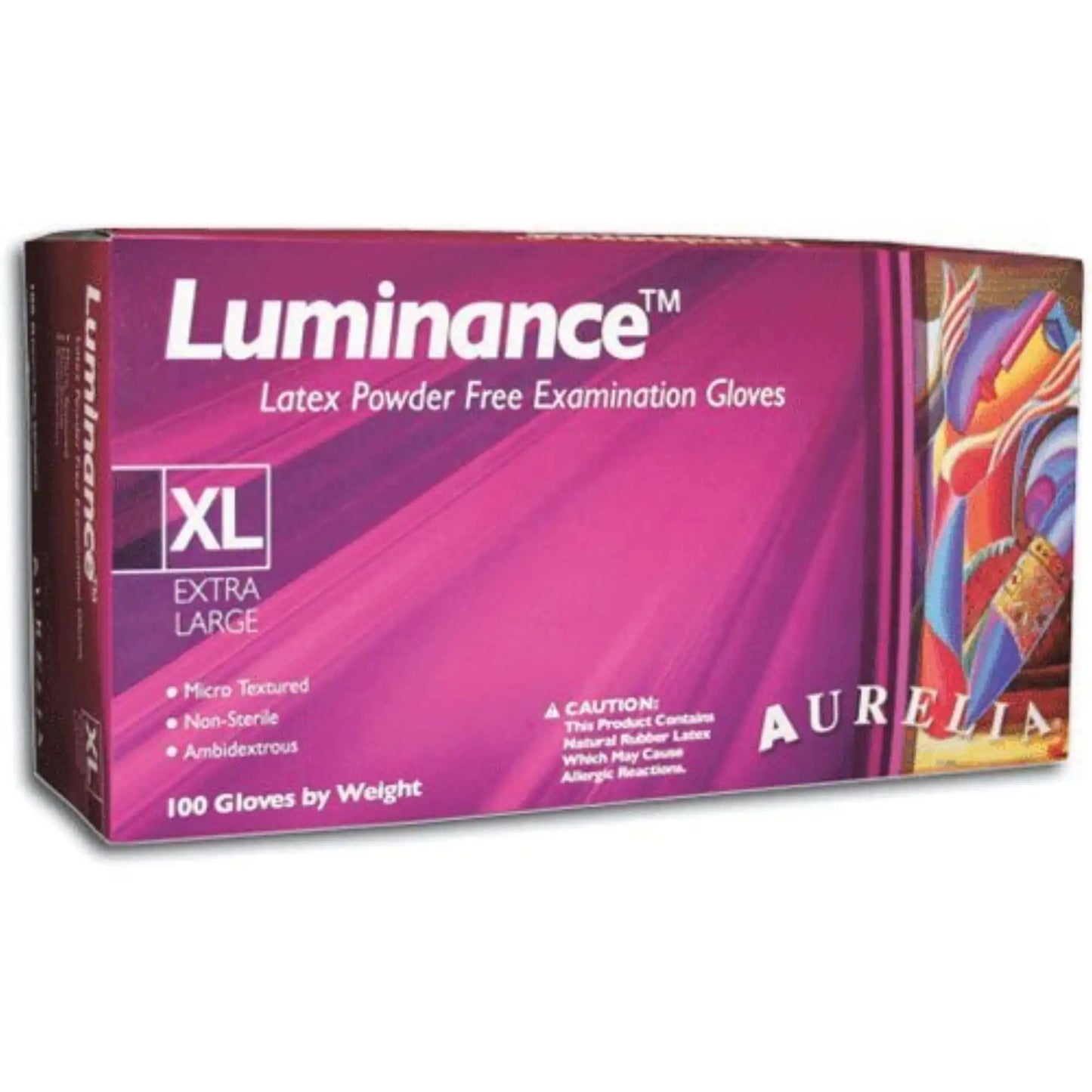 Aurelia Luminance PF Latex Exam Gloves X-Small 100/Bx *Discontinued