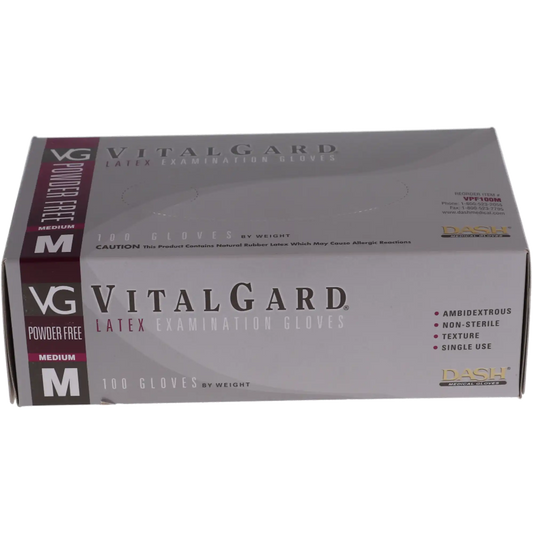 Aurelia Vibrant PF Chlorn Latex Gloves Large 100/Bx
