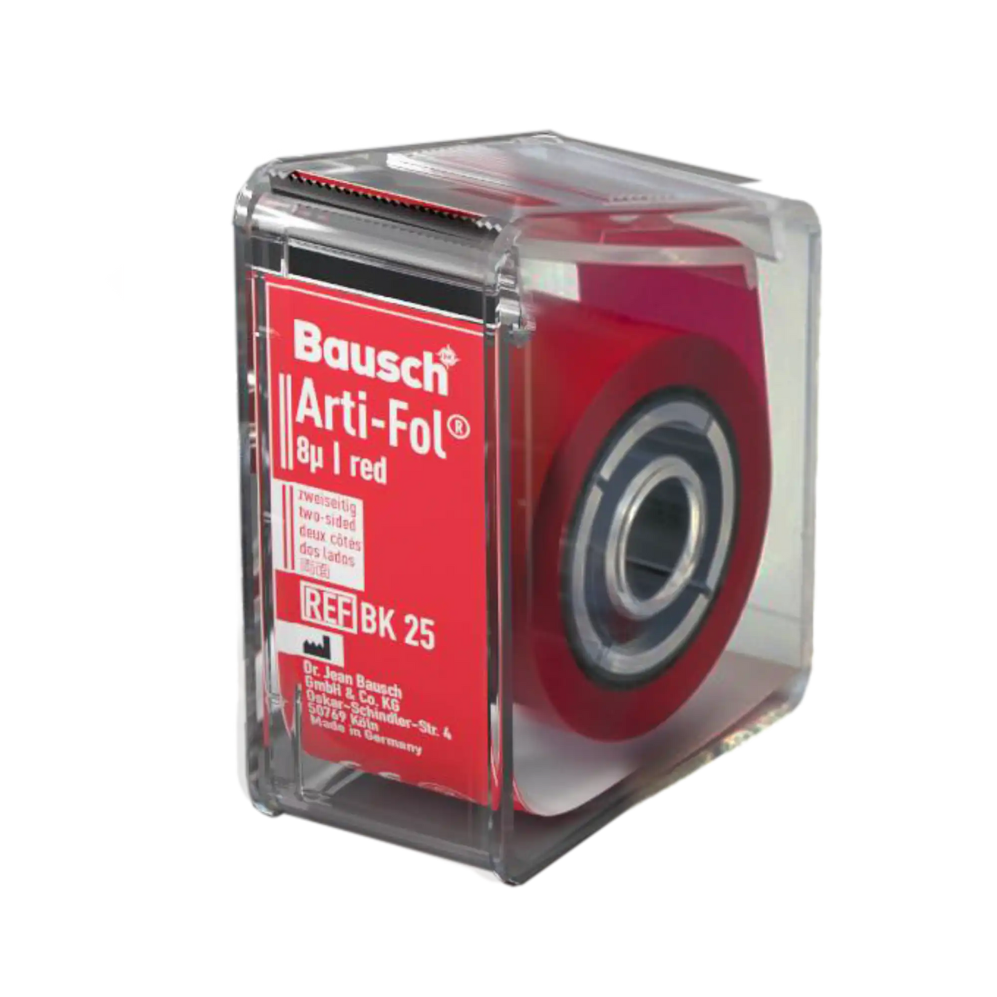 Bausch - Arti-Fol Plastic In Dispenser 2-Sided, 22 Mm 20 Meter Red