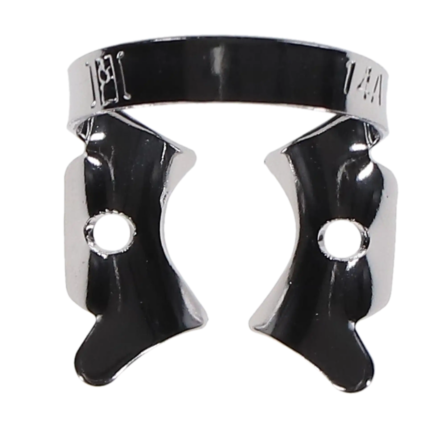 Coltene - Hygenic #14A Winged Rubber Dam Clamp Downward Sloped Jaws for Large, Partially