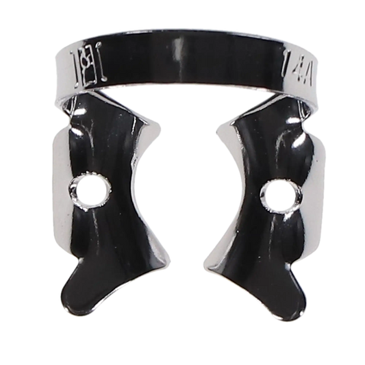 Coltene - Hygenic #14A Winged Rubber Dam Clamp Downward Sloped Jaws for Large, Partially