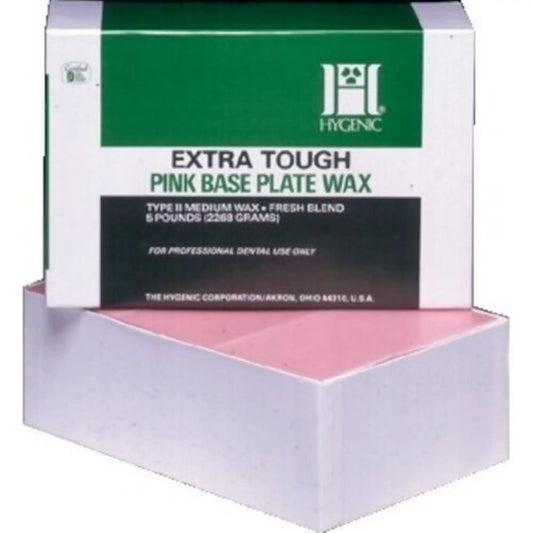 Coltene - Hygenic Base Plate Wax - Pink, EXTra-Tough, 1 Lb. Box