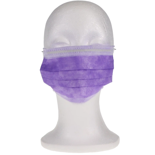Crosstex - Crosstex Procedure Earloop Mask Lavender 50/Bx
