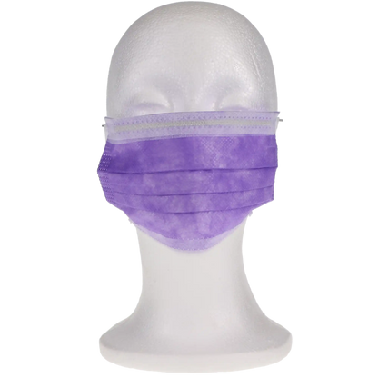 Crosstex - Crosstex Procedure Earloop Mask Lavender 50/Bx