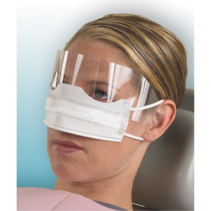 Crosstex - Patient Safety Mask w/Shield White 25/Bx