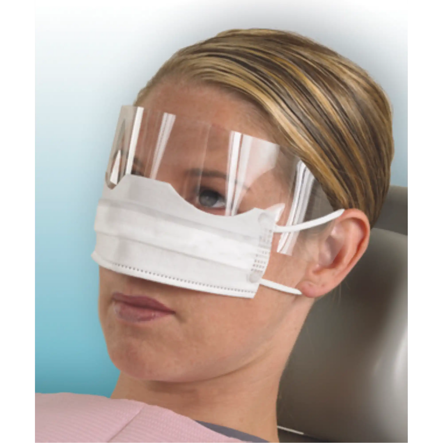 Crosstex - Patient Safety Mask w/Shield White 25/Bx