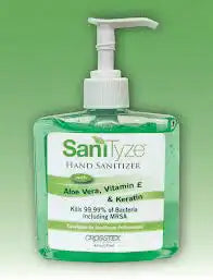 Crosstex - Sanityze Waterless Gel Pump Bottle 18oz/Bt *Discontinued
