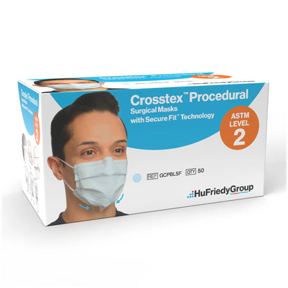 Crosstex - SecureFit Earloop Masks Blue 50/Bx