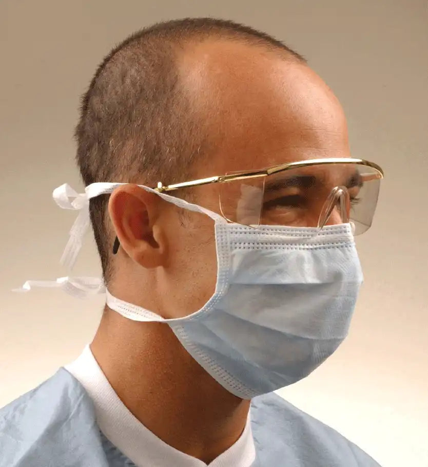 Crosstex - Tie-On Surgical Mask Blue 50/Bx