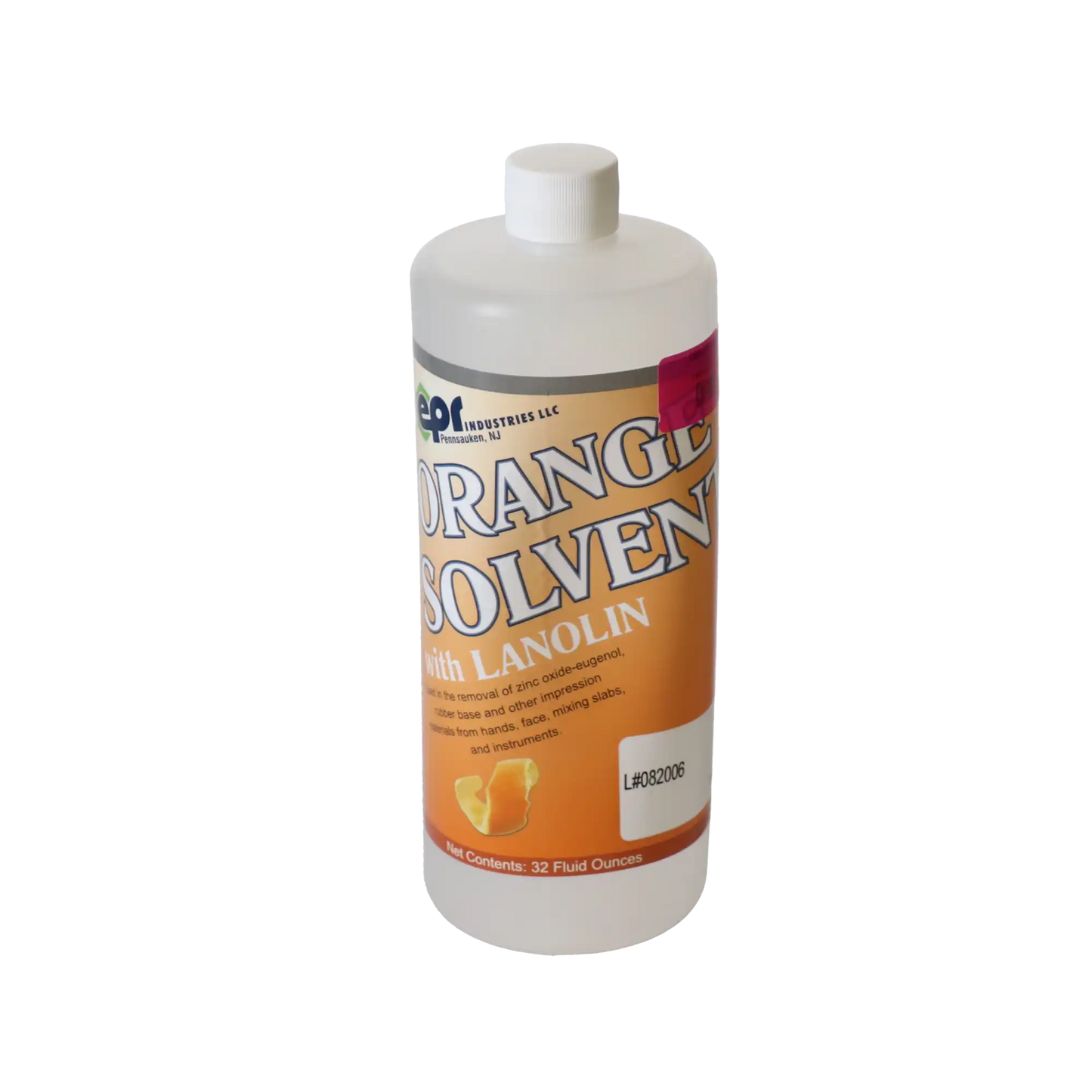 Orange Solvent Quart Bottle