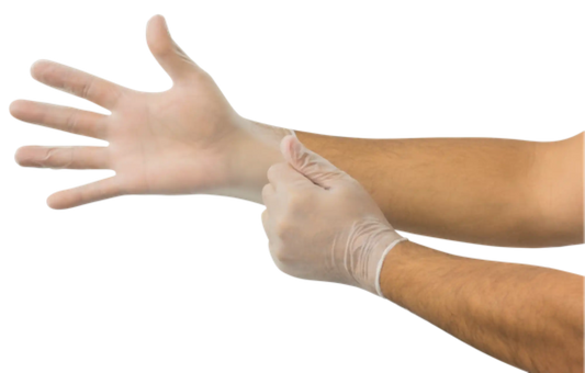 Ansell - Micro-Touch Elite PF Vinyl Glove Medium 100/bx