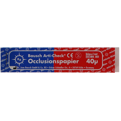 Bausch - Articulating Paper Straight Red/Blue 200/Pk