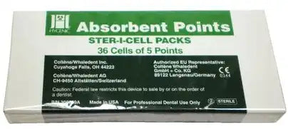 Coltene - Absorbent Paper Points Ster-i-Cell 180/Bx Fine