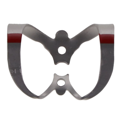 Coltene - Hygenic Fiesta Color Coded Clamps. #9 (red) winged metal dam clamp. Anterior