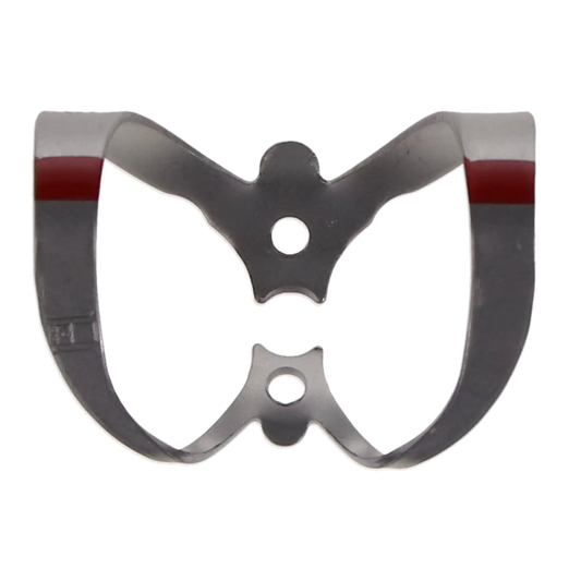 Coltene - Hygenic Fiesta Color Coded Clamps. #9 (red) winged metal dam clamp. Anterior