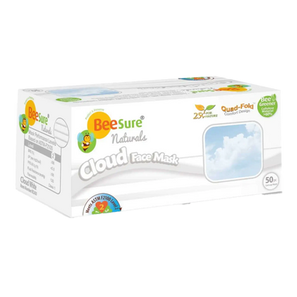 Cranberry - BeeSure Naturals Masks Cloud 50/Bx ASTM 2