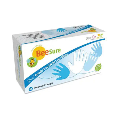 Cranberry - BeeSure SLIM Nitrile Glove Small 200/Bx
