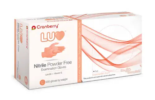 Cranberry - Luv Tangerine Nitrile PF Glove Medium 200/Bx **Discontinued