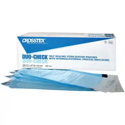 Crosstex - Duo-Check Pouches Self Seal 7.5"x13" 200/Bx