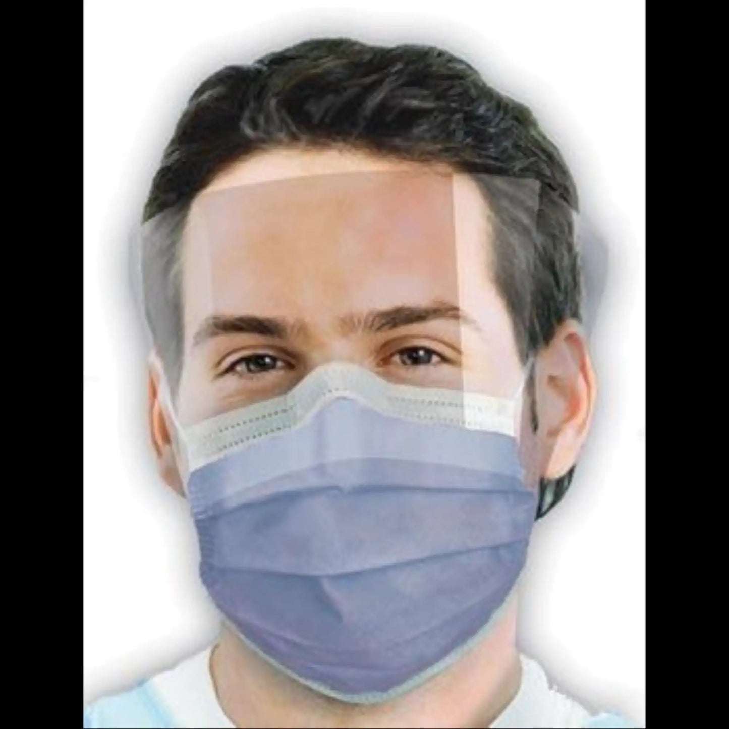 Crosstex - Isofluid Shield Mask Anti Fog Sapphire 25/Bx ASTM 1