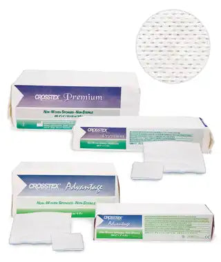 Crosstex - Premium Non-Woven Sponge N/S 2x2 4-Ply 5000/Case