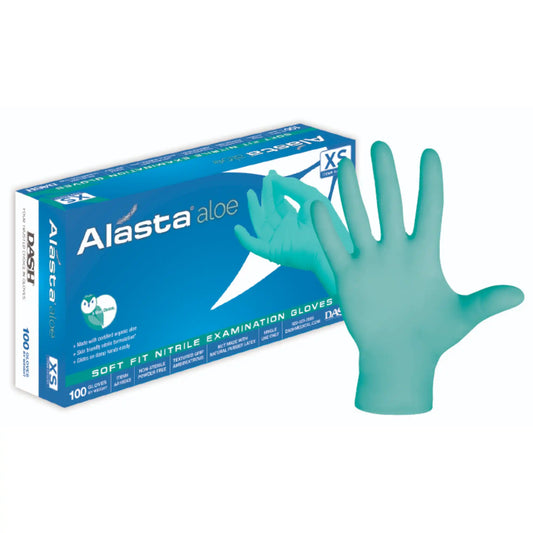 Alasta Aloe Nitrile Glove Medium 100/Box