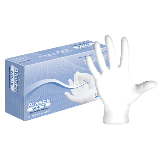 Dash Medical - Alasta White PF Nitrile Glove M 100/Bx