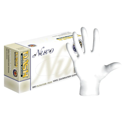 Dash Medical - Nuvo PF Vinyl Glove M 100/Bx