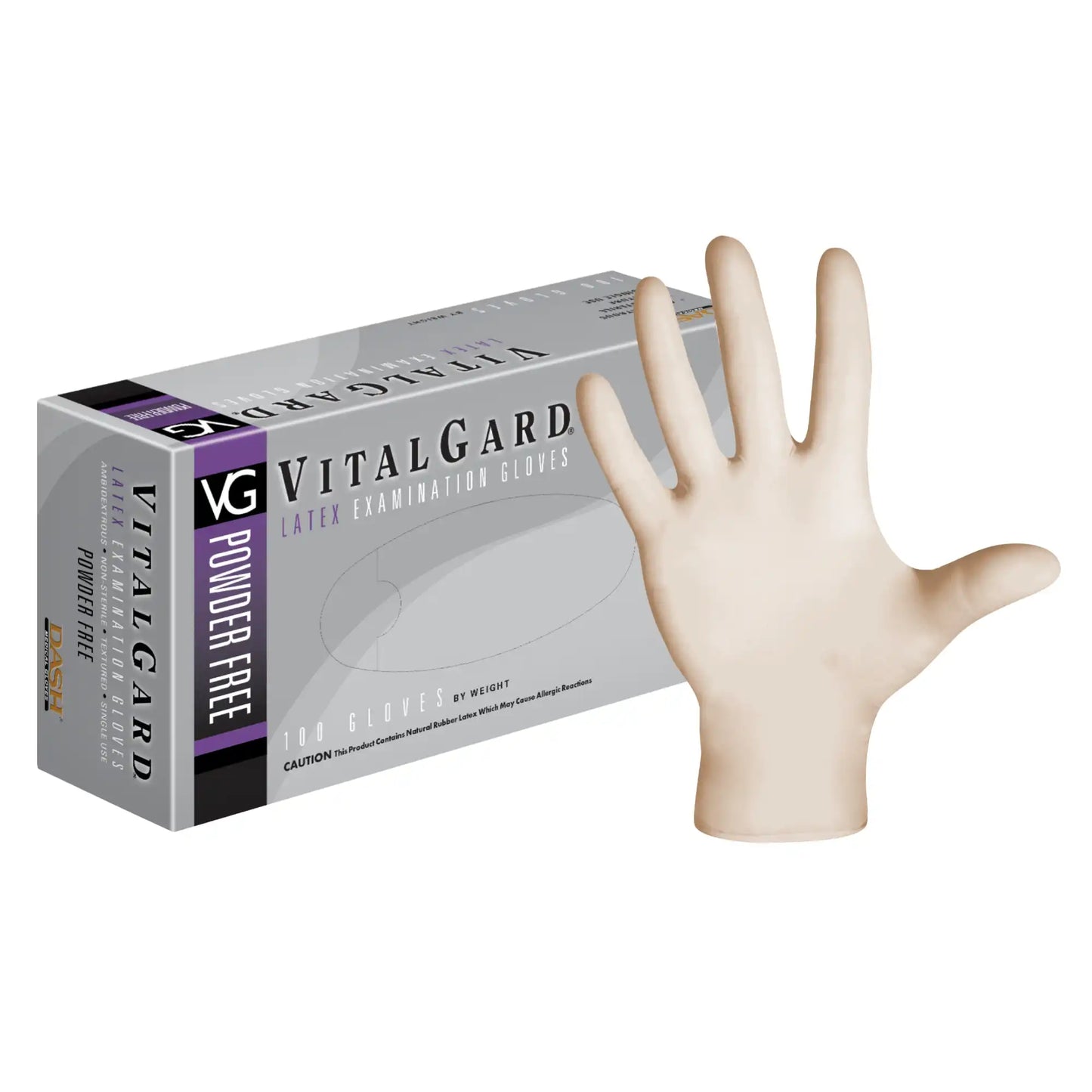 Dash Medical - VitalGard PF Latex Glove XL 100/Bx