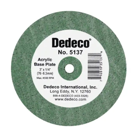 Acrylic Base Plate Wheel 3''X3/8'' 1/Pk