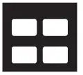 Klear-Vue X-Ray Mounts 100/Pk 4H-2R