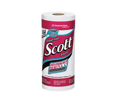 Scott Kitchen Roll Towel 11" x 8.78" White 20/Roll Case