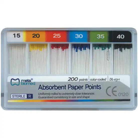 Absorbent Paper Points Bulk #20 200/Pk
