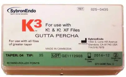 SybronEndo - K3 Gutta Percha .04/.35 50/Pk