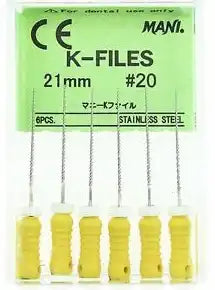 Mani - K-Flex Files 21mm #20 6/Bx