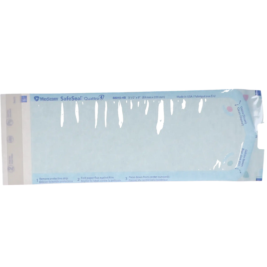 Medicom - SafeSeal Quattro Pouch Bulk 3.5x9 500/Bx