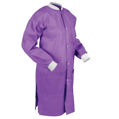 Medicom - SafeWear Hi-Perform Lab Coat Purple Medium 12/Pk