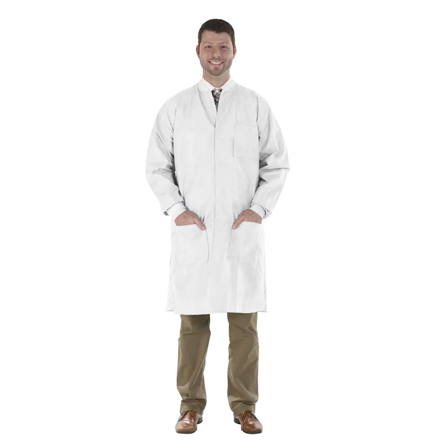 Medicom - SafeWear Hi-Perform Lab Coat White Small 12/Pk