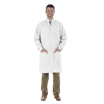 Medicom - SafeWear Hi-Perform Lab Coat White Small 12/Pk