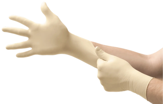 Microflex - Diamond Grip PF Latex Gloves Medium 100/Bx