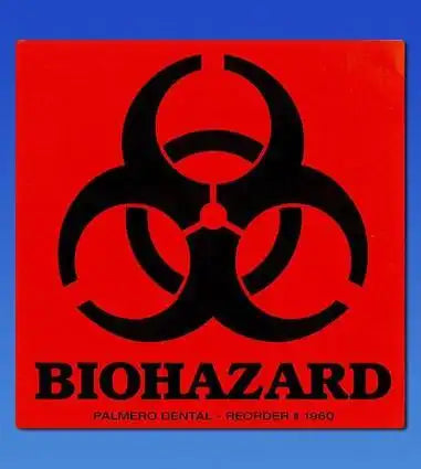Palmero - Biohazard Warning Label 100/Roll