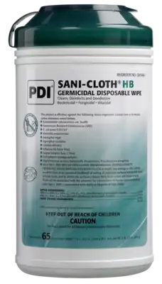 Sani-Cloth HB Wipes XL 8" x 14" 65/Pk (1 Can)