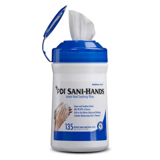 PDI - Sani-Hands Instant Hand Wipes 6" x 7.5" 135/Pk