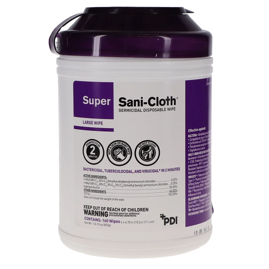 Super Sani-Cloth Large Wipes 160/Pk (1 Can)